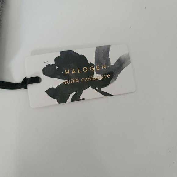 NWT Nordstrom Halogen Slouchy Cashmere Women's Beanie Gray - Picture 3 of 4